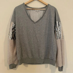 ☀️ACOA Sequins Vneck Sweater Sweatshirt